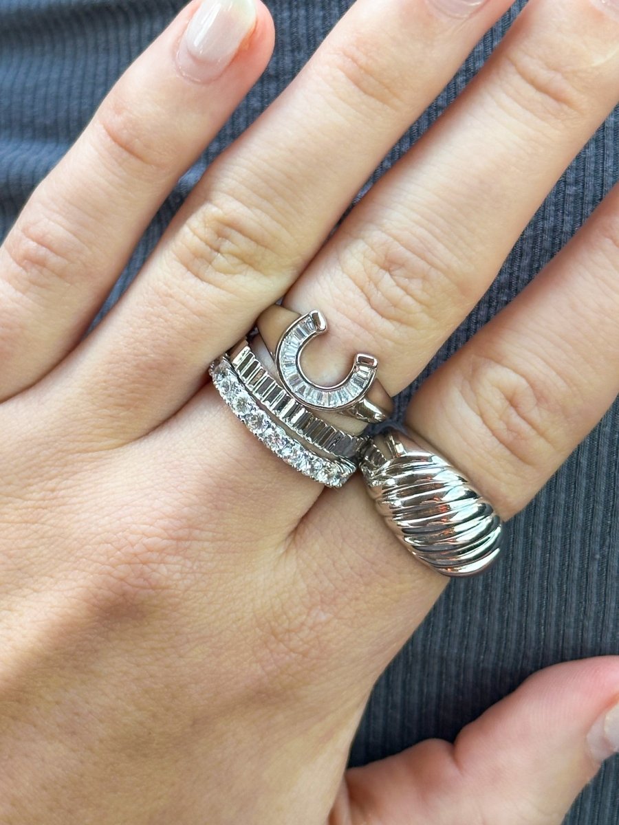 Kirby Silver Textured Ring - Wooten's