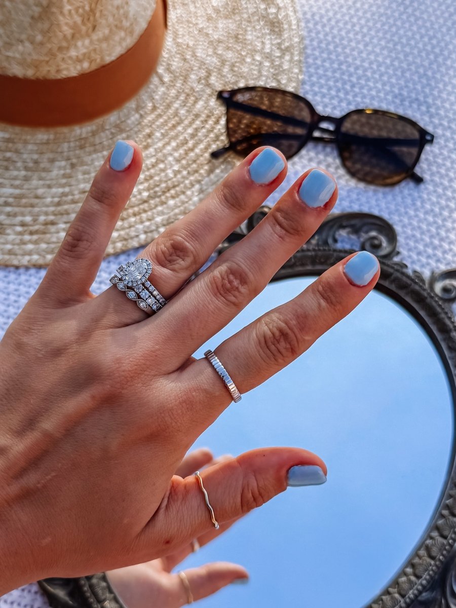 Kirby Silver Textured Ring - Wooten's