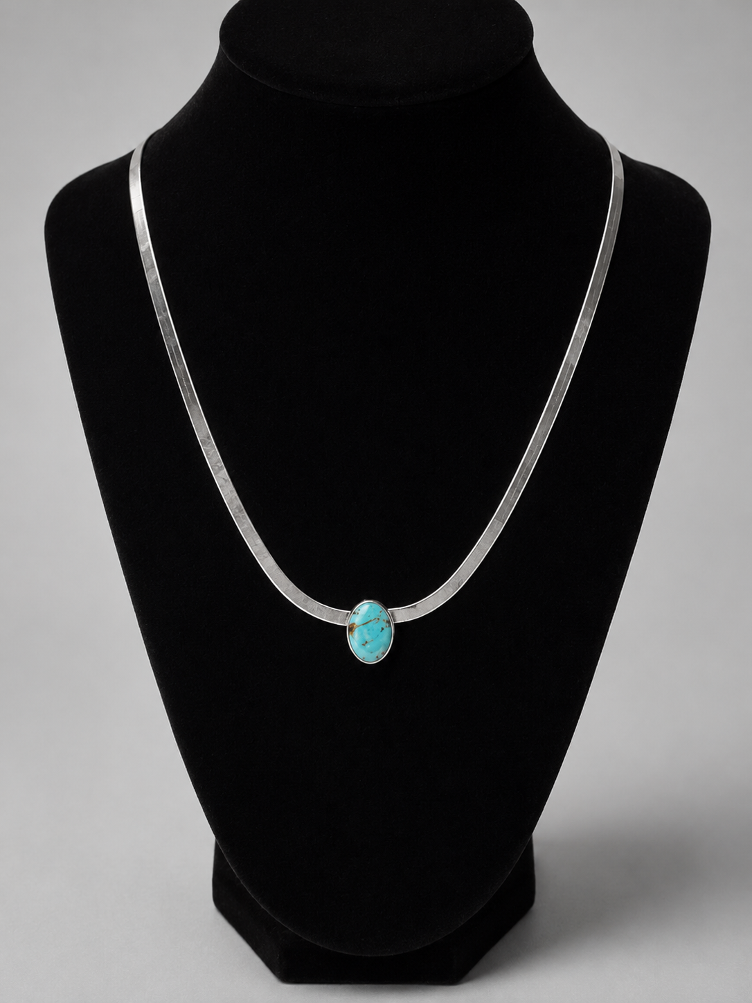 Knott Turquoise Herringbone Necklace - Wooten's