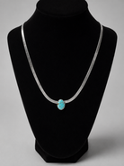Knott Turquoise Herringbone Necklace - Wooten's