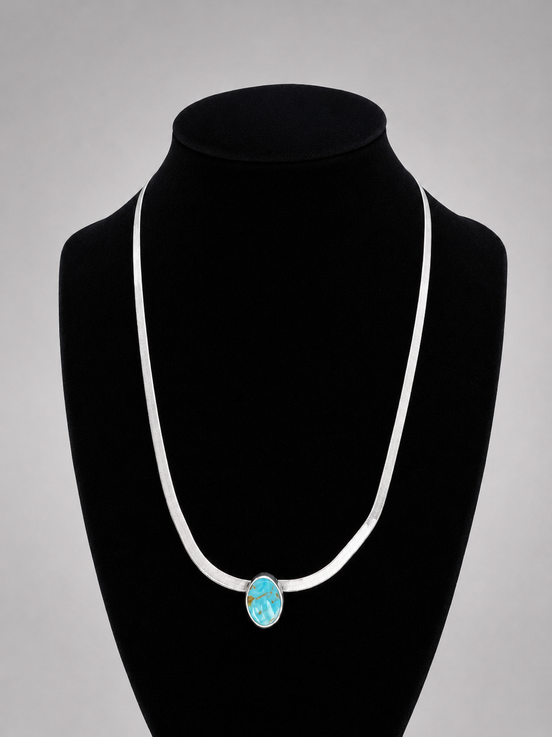Knott Turquoise Herringbone Necklace - Wooten's