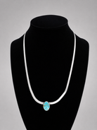 Knott Turquoise Herringbone Necklace - Wooten's