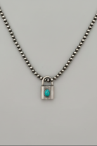 Lamar Turquoise Locket Necklace Pendant - Wooten's