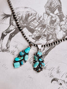 Lanatte Turquoise Cluster Pendant - Horseshoe J & Co.