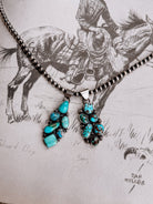 Lanatte Turquoise Cluster Pendant - Horseshoe J & Co.
