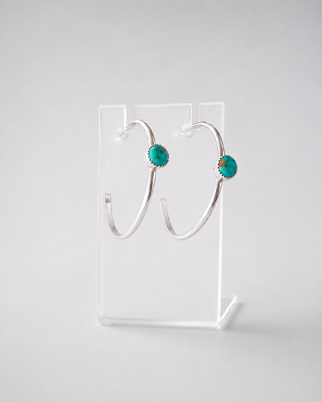 Langtry Turquoise Hoops - Wooten's