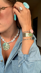 Largo Abalone on Freshwater Pearl Necklace - Wooten's