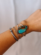 Leakey Turquoise Cuff Bracelet - Horseshoe J & Co.