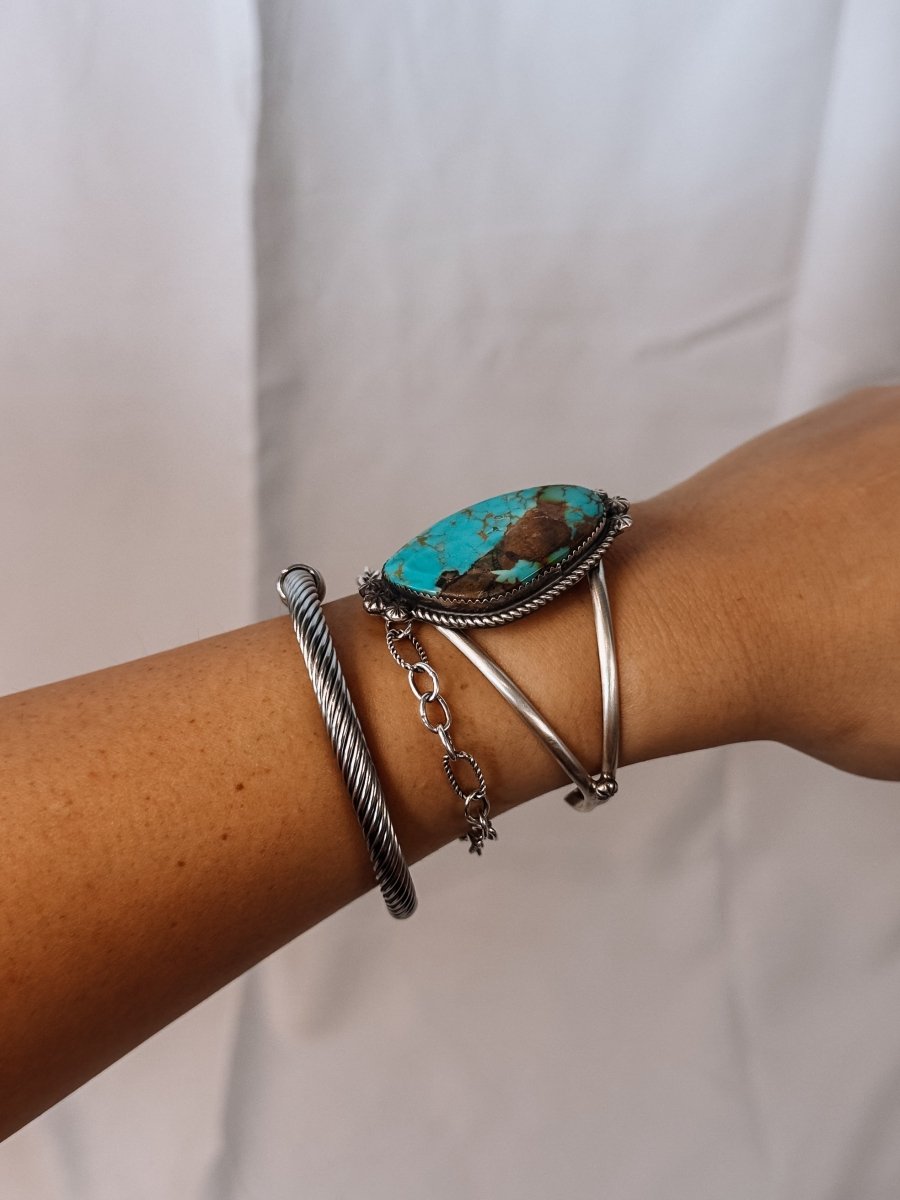 Leakey Turquoise Cuff Bracelet - Wooten's