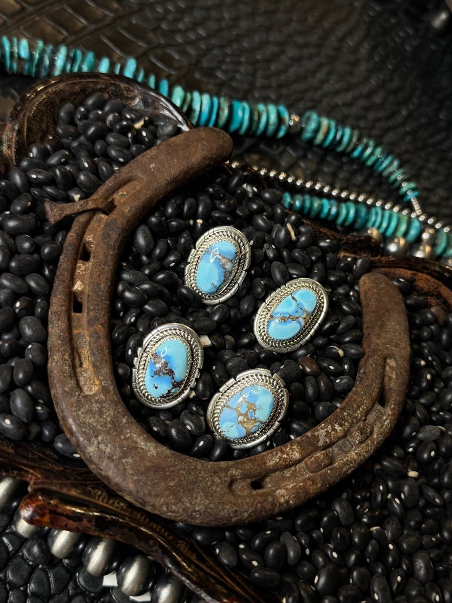 Learnin' The Blues Golden Hills Ring - Horseshoe J & Co.
