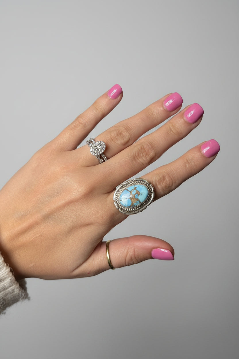 Learnin' The Blues Golden Hills Ring - Horseshoe J & Co.