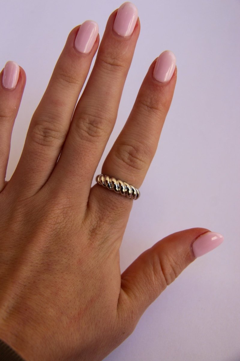 Ledger Croissant Ring - Horseshoe J & Co.