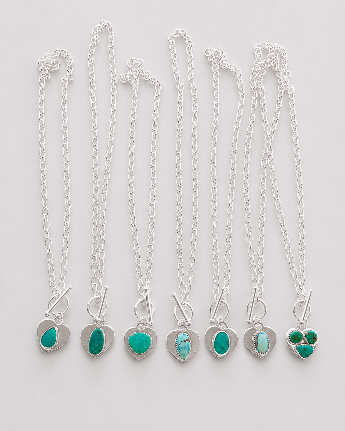 Leona Turquoise Heart Toggle Necklace - Wooten's