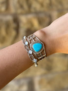 Leroy Turquoise Cuff Bracelet - Horseshoe J & Co.