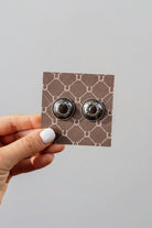 Leupp Silver Horseshoe Stud Earrings - Wooten's