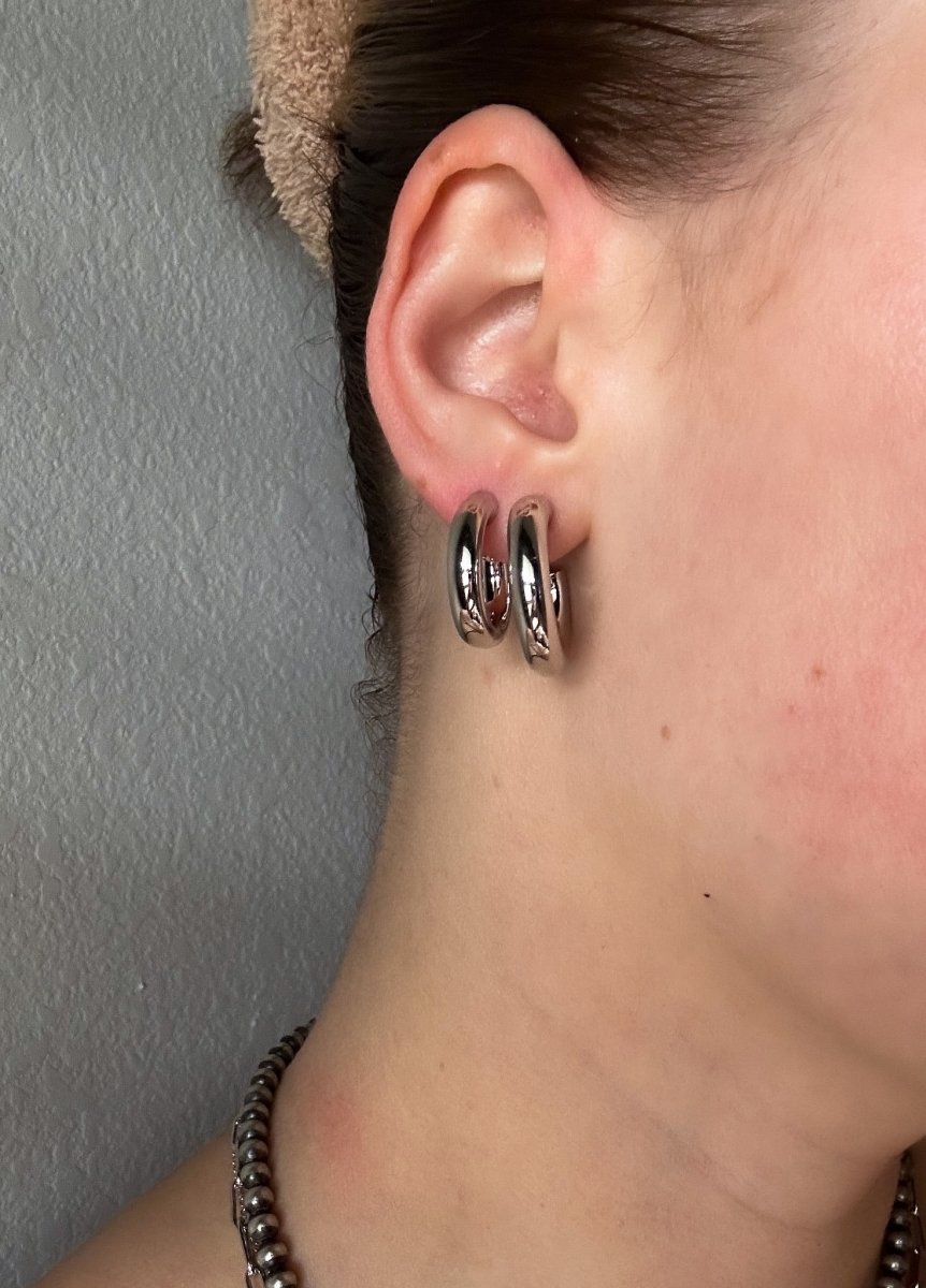 Libby 24mm Chunky Tube Hoops - Wooten's