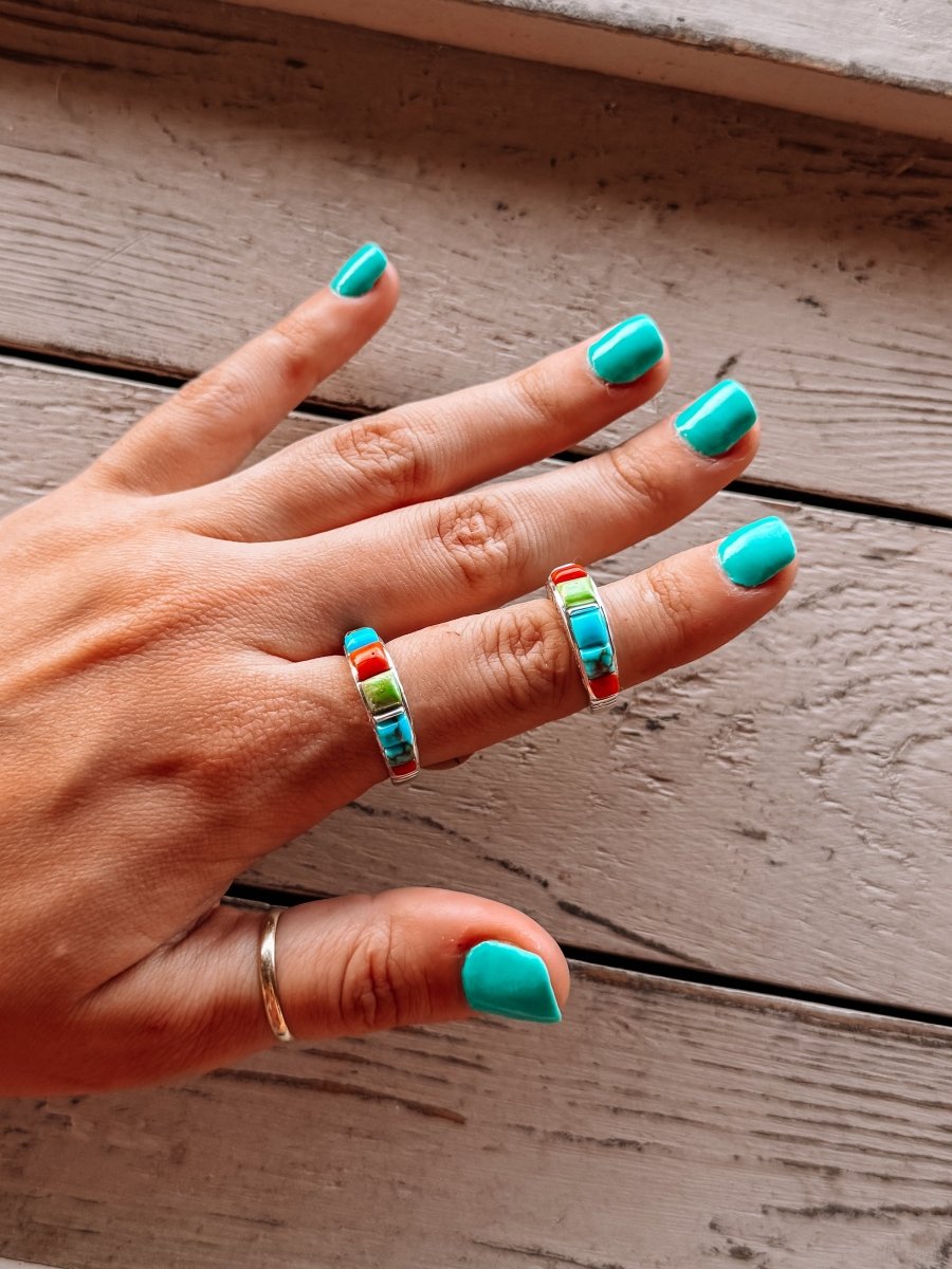 Like A Young Colt Multi - Stone Ring - Horseshoe J & Co.