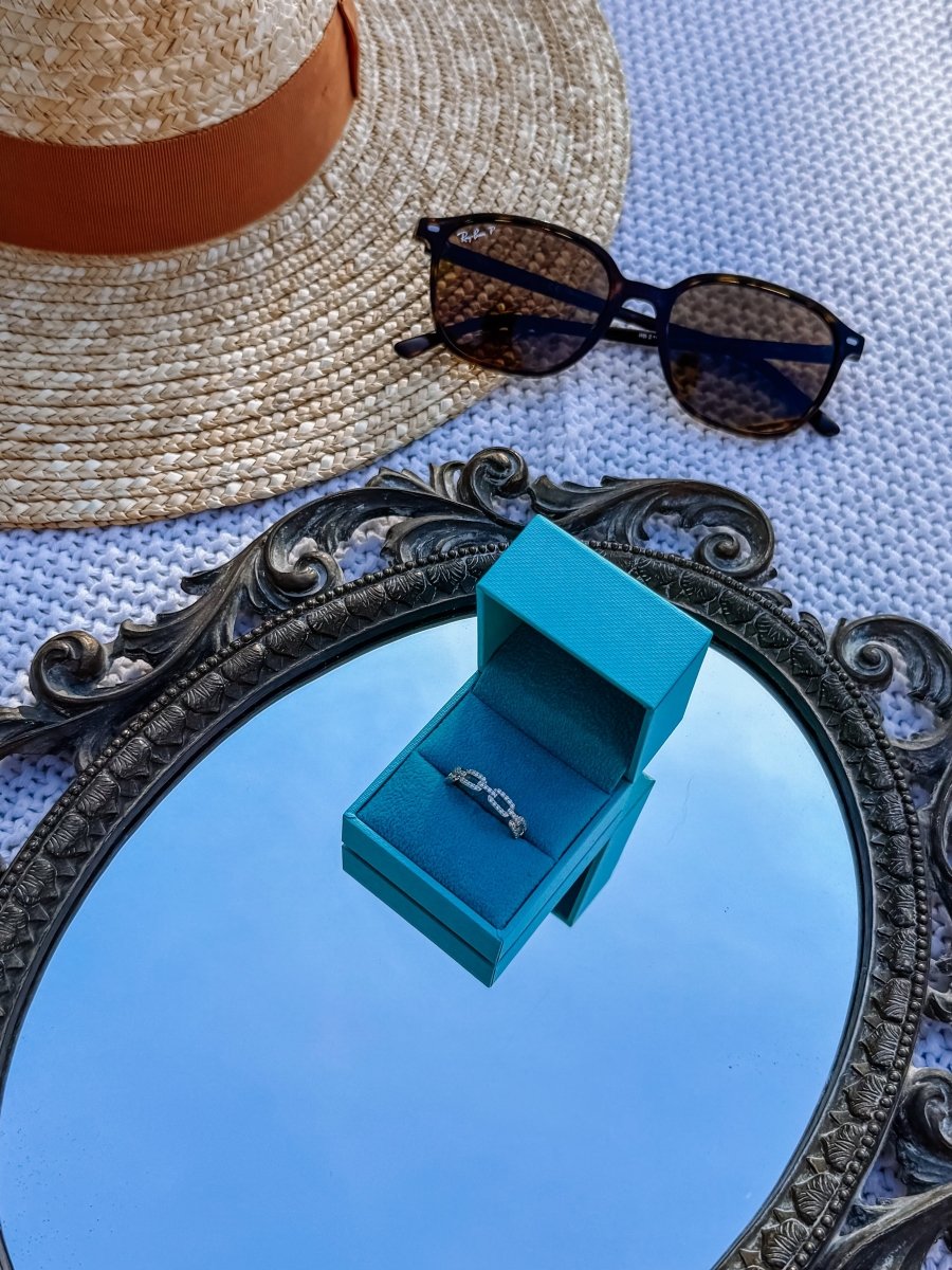 Lincoln Pavé Link Ring - Wooten's
