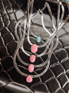 Linden Herringbone Stone Necklace - Horseshoe J & Co.