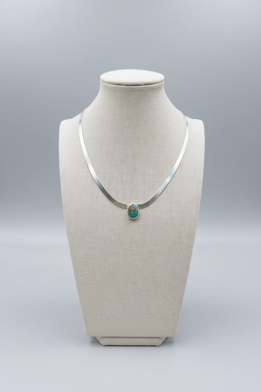 Linden Herringbone Stone Necklace - Wooten's