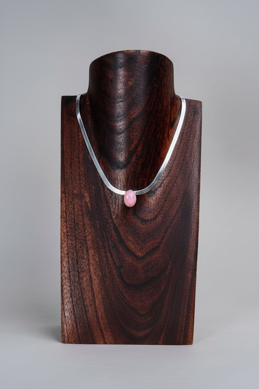Linden Herringbone Stone Necklace - Wooten's