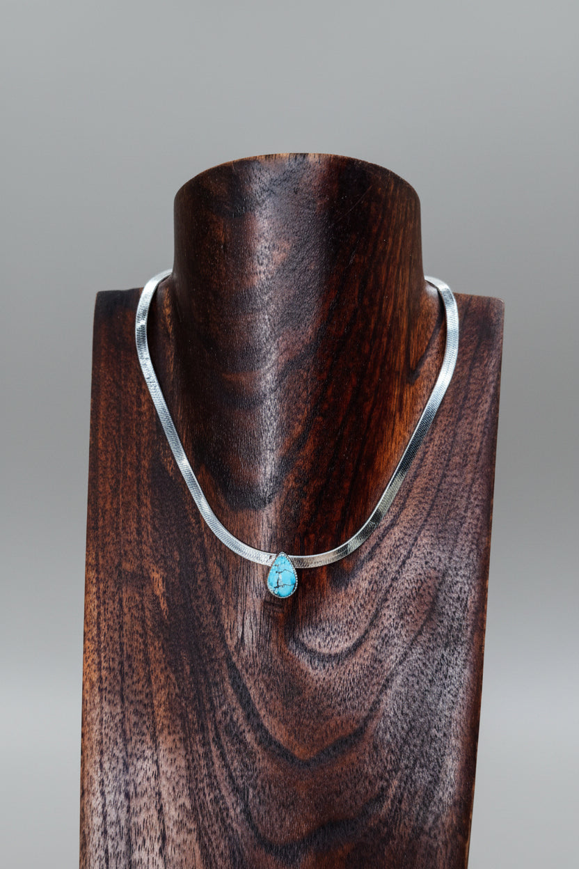 Linden Herringbone Stone Necklace - Wooten's