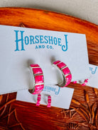 Linden Pink Opal Hoop Earrings - Wooten's