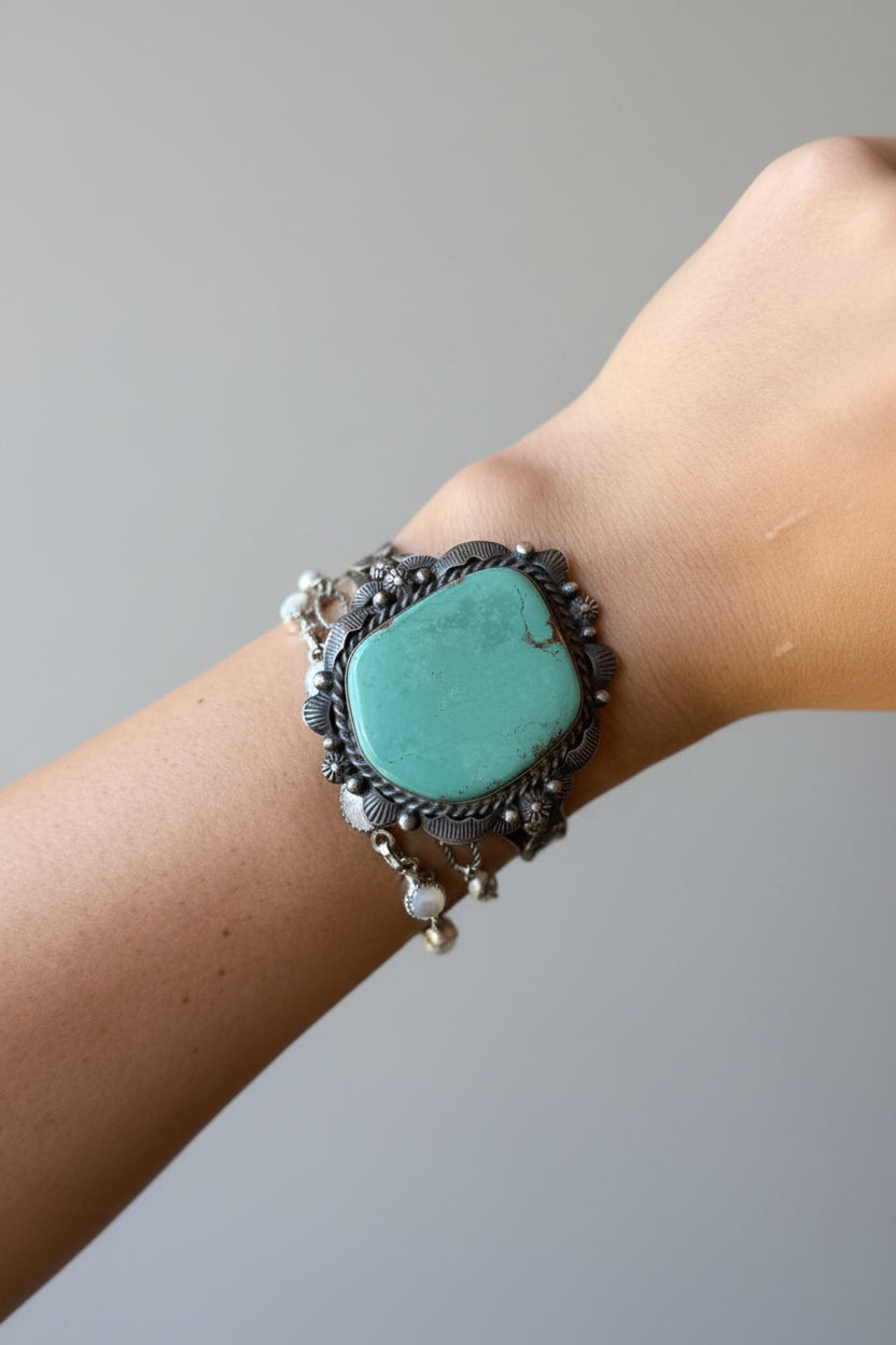 Lipann Turquoise Cuff Bracelet - Wooten's