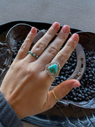 Living for the Night Adjustable Turquoise Ring - Horseshoe J & Co.