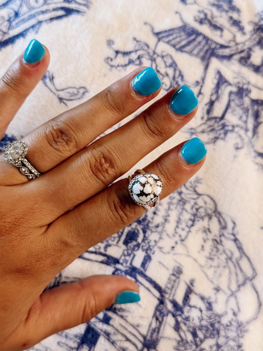 Loraine White Buffalo Ring - ring - Horseshoe J & Co.