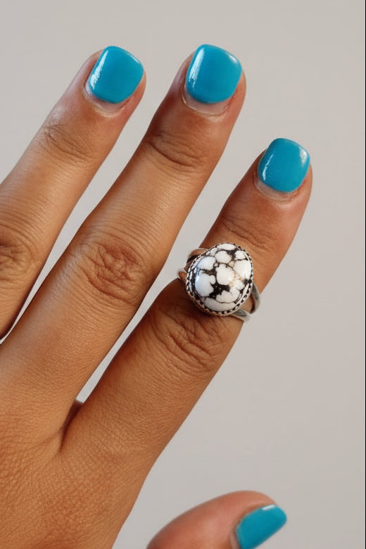 Loraine White Buffalo Ring - ring - Wooten's