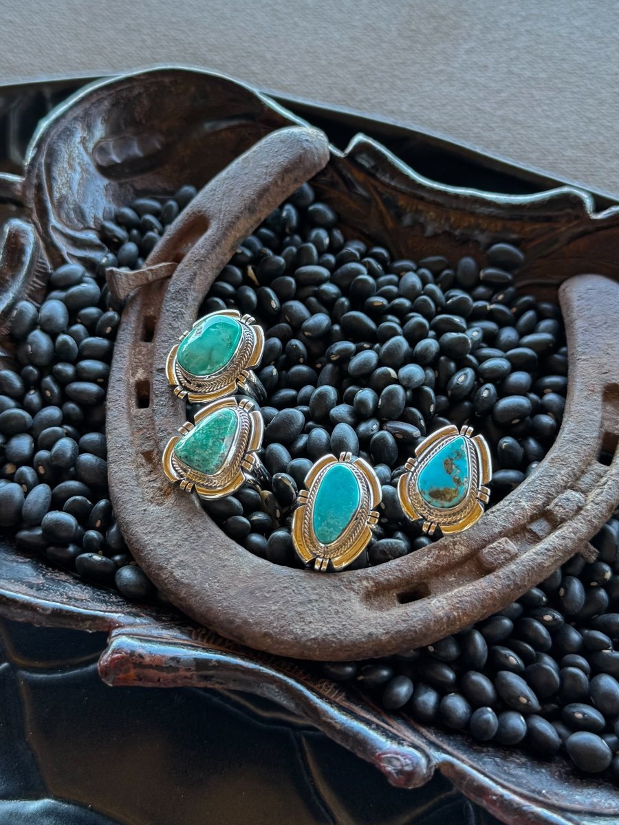 Love Bug Adjustable Turquoise Ring - Horseshoe J & Co.