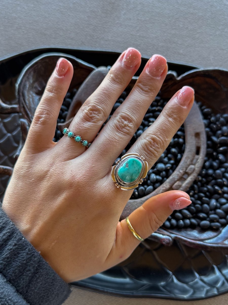 Love Bug Adjustable Turquoise Ring - Horseshoe J & Co.