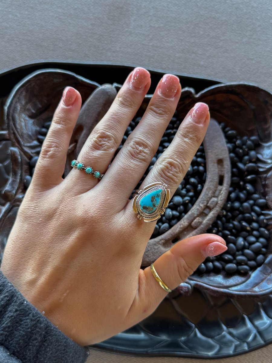 Love Bug Adjustable Turquoise Ring - Horseshoe J & Co.