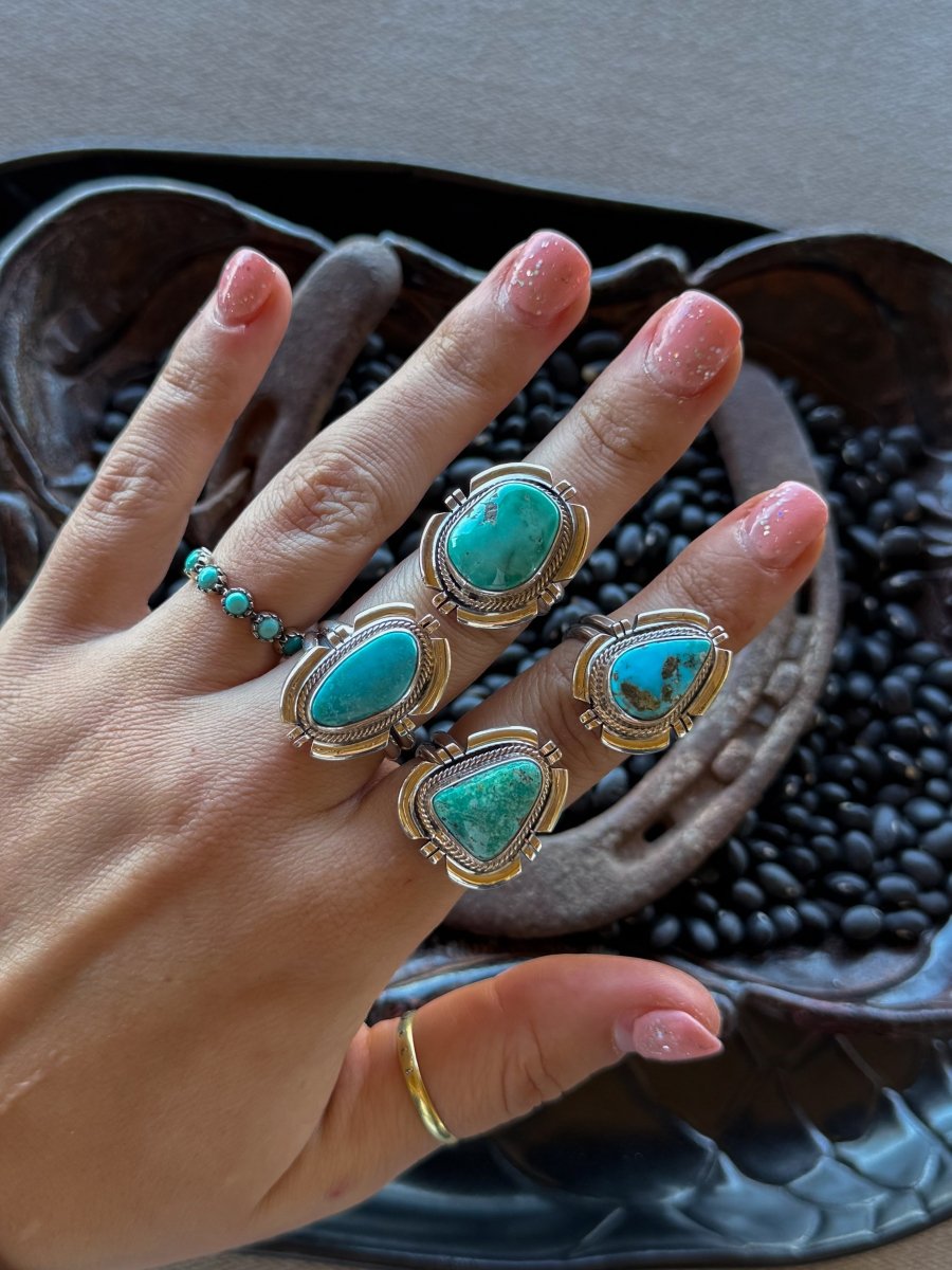 Love Bug Adjustable Turquoise Ring - Horseshoe J & Co.