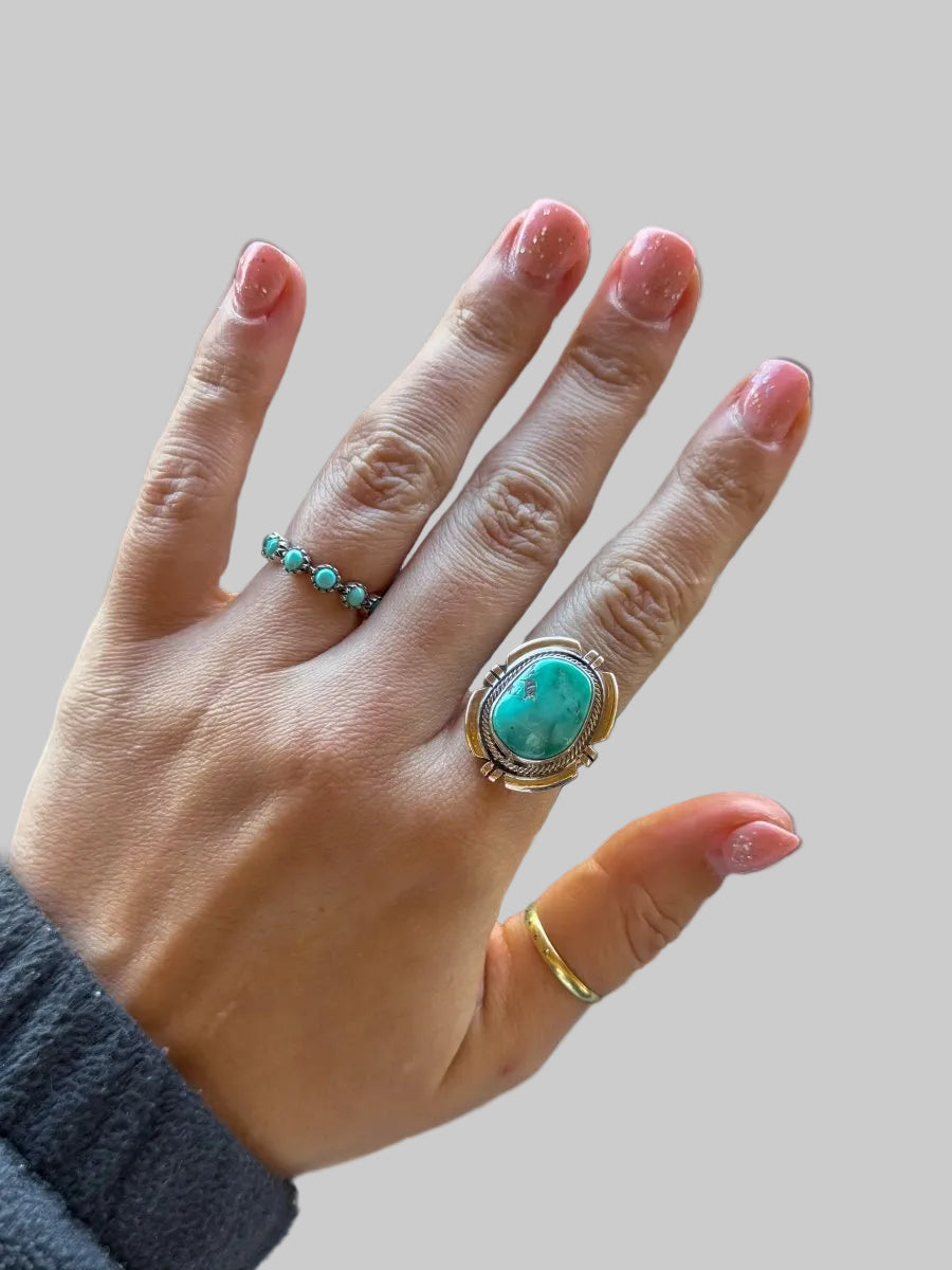 Love Bug Adjustable Turquoise Ring - Wooten's