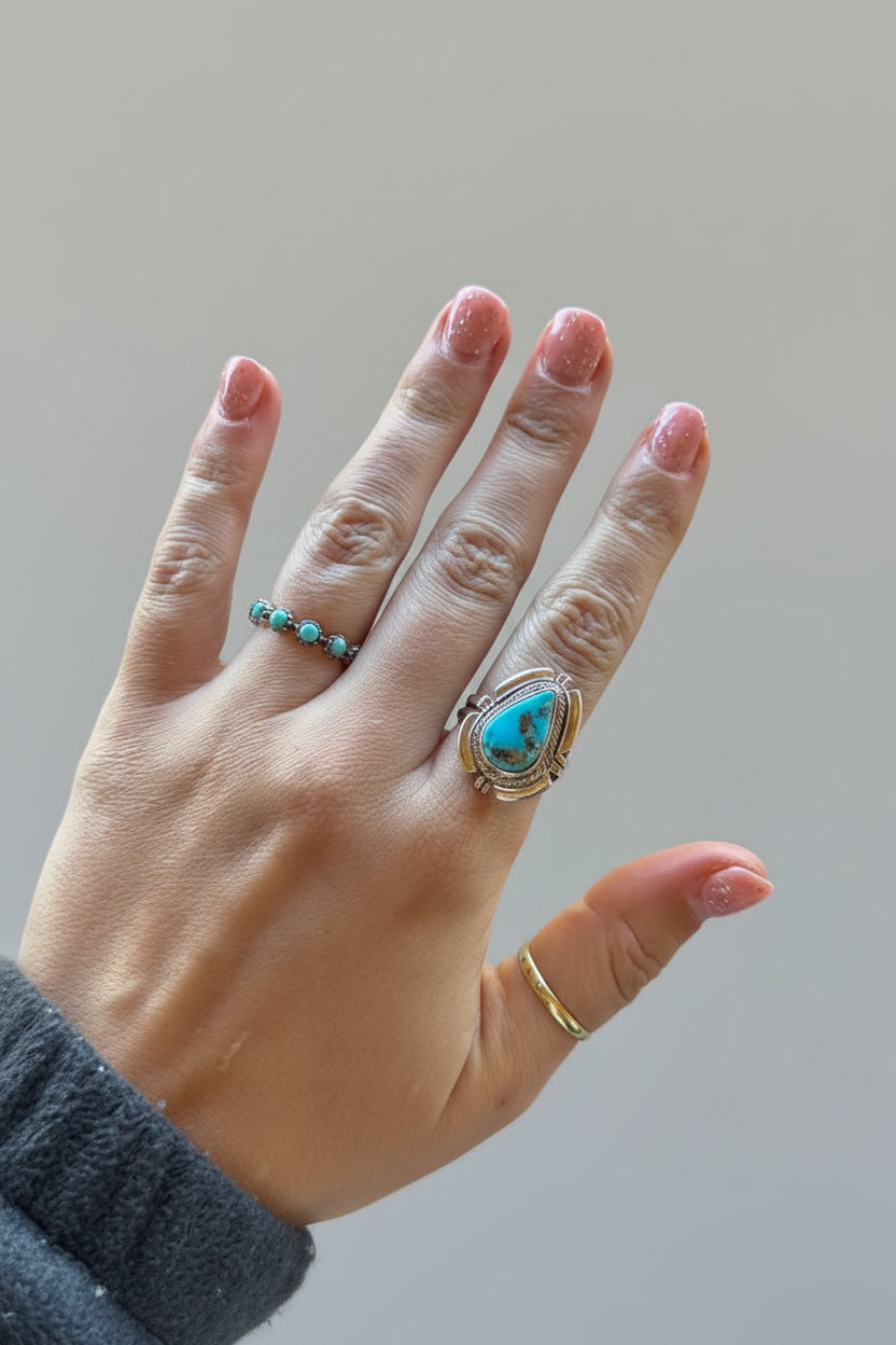 Love Bug Adjustable Turquoise Ring - Wooten's
