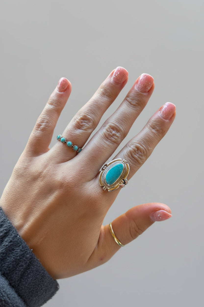 Love Bug Adjustable Turquoise Ring - Wooten's