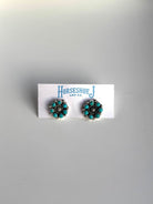 Lubbock Turquoise Cluster Earrings - Horseshoe J & Co.
