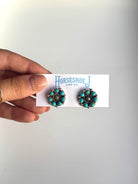 Lubbock Turquoise Cluster Earrings - Horseshoe J & Co.