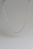 Malta Silver Paperclip Necklace - Wooten's