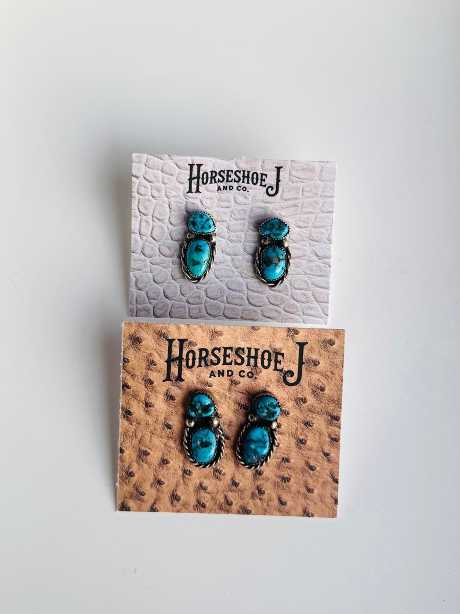Mcallen 2 Stone Earrings - Horseshoe J & Co.