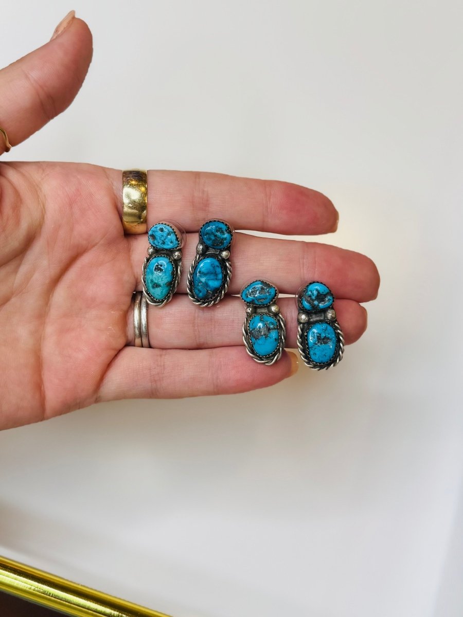 Mcallen 2 Stone Earrings - Horseshoe J & Co.