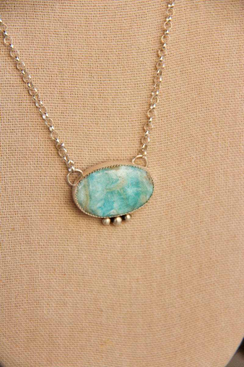 McLeod Caribbean Calcite Necklace - Horseshoe J & Co.