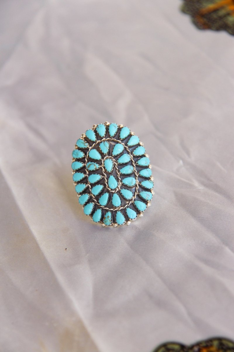 Meadow Turquoise Cluster Ring - Horseshoe J & Co.