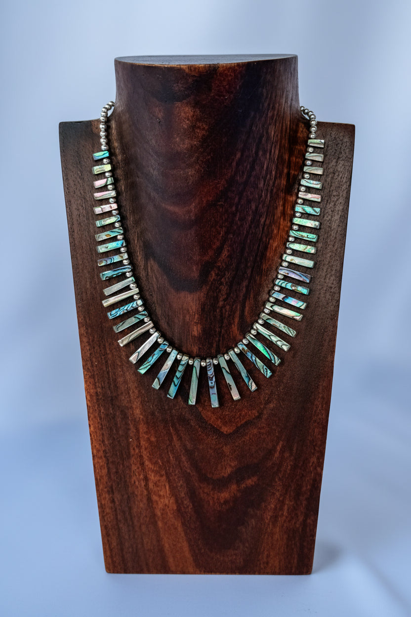 Medley Graduated Abalone Necklace - Wooten's
