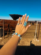 Melstone Floating Turquoise Ring - Horseshoe J & Co.