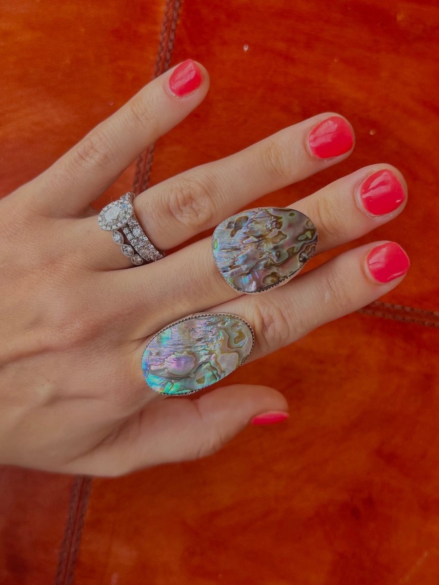 Meriden Abalone Ring - Horseshoe J & Co.