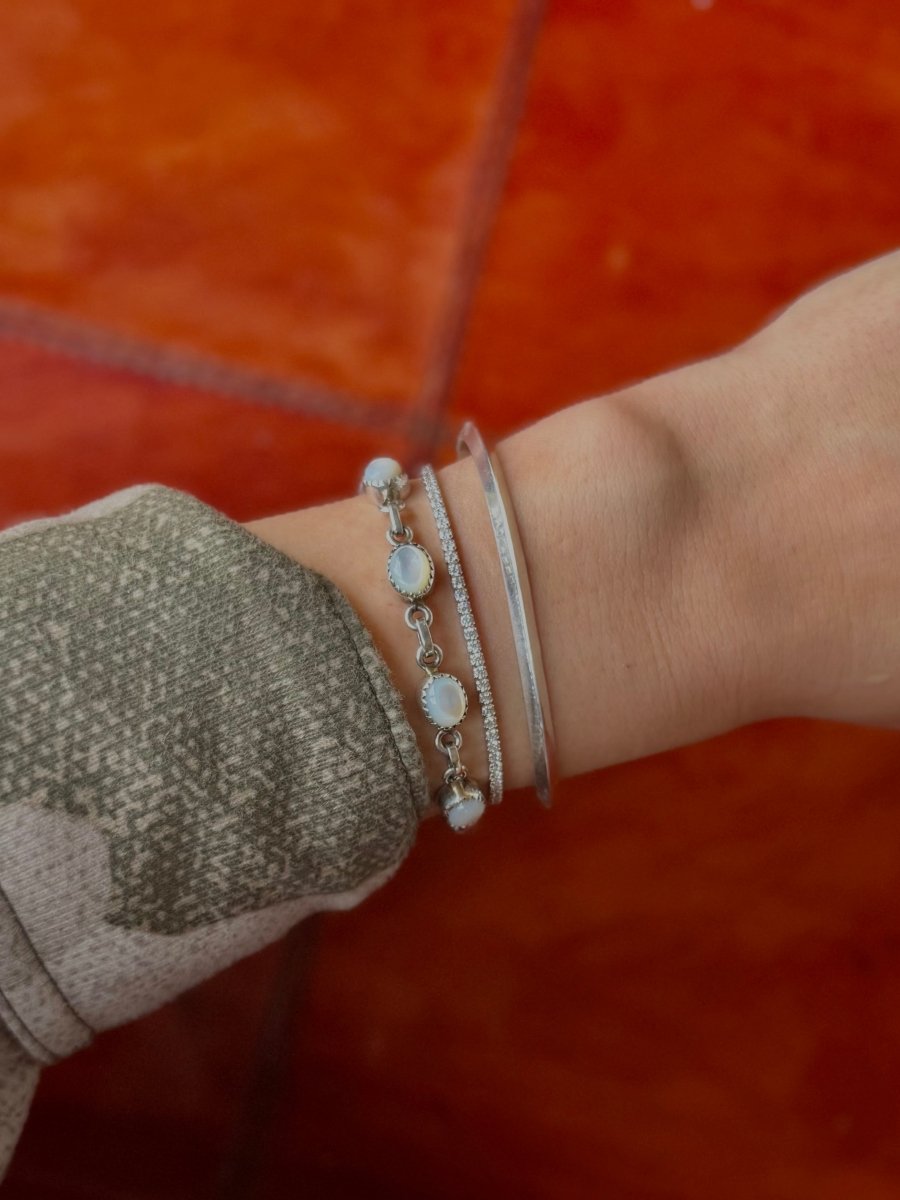 Mesa Silver Triangle Cuff Bracelet - Horseshoe J & Co.