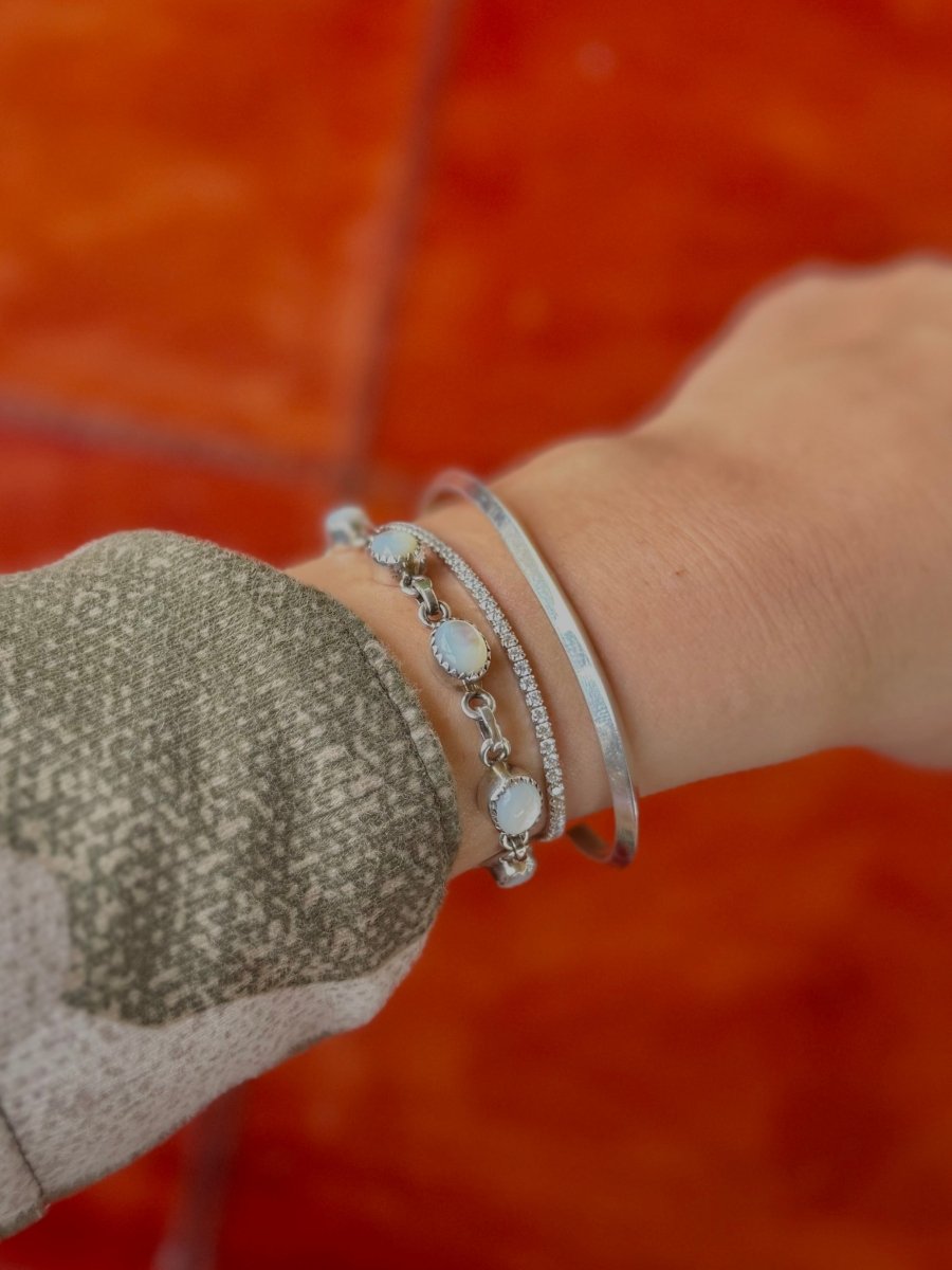 Mesa Silver Triangle Cuff Bracelet - Horseshoe J & Co.